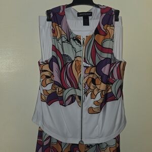 Ashley Stewart Multicolor Floral Top